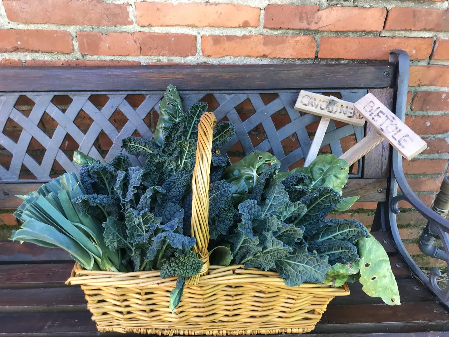 Cesto Di Cavolfiori E Bietole